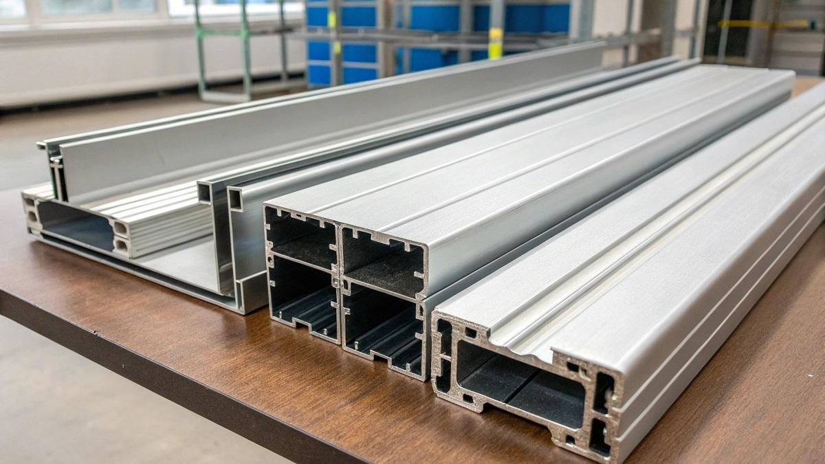 Профиль для распашных дверей алюминевый - фото