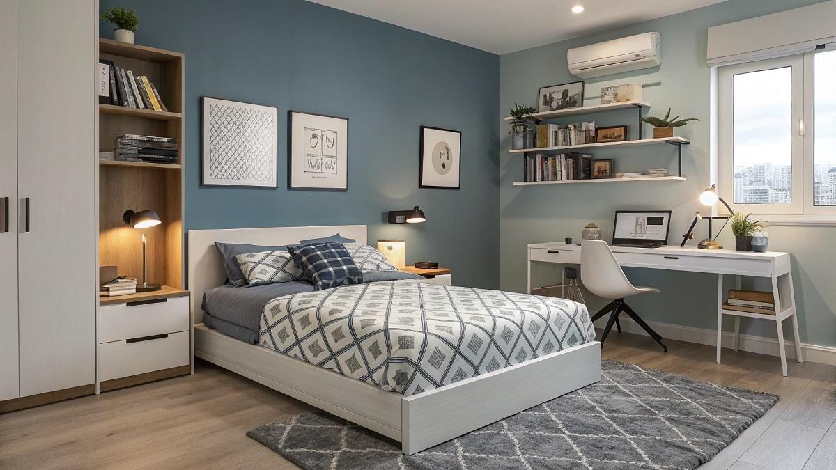 Спальня для подростка в современном стиле - фото 1