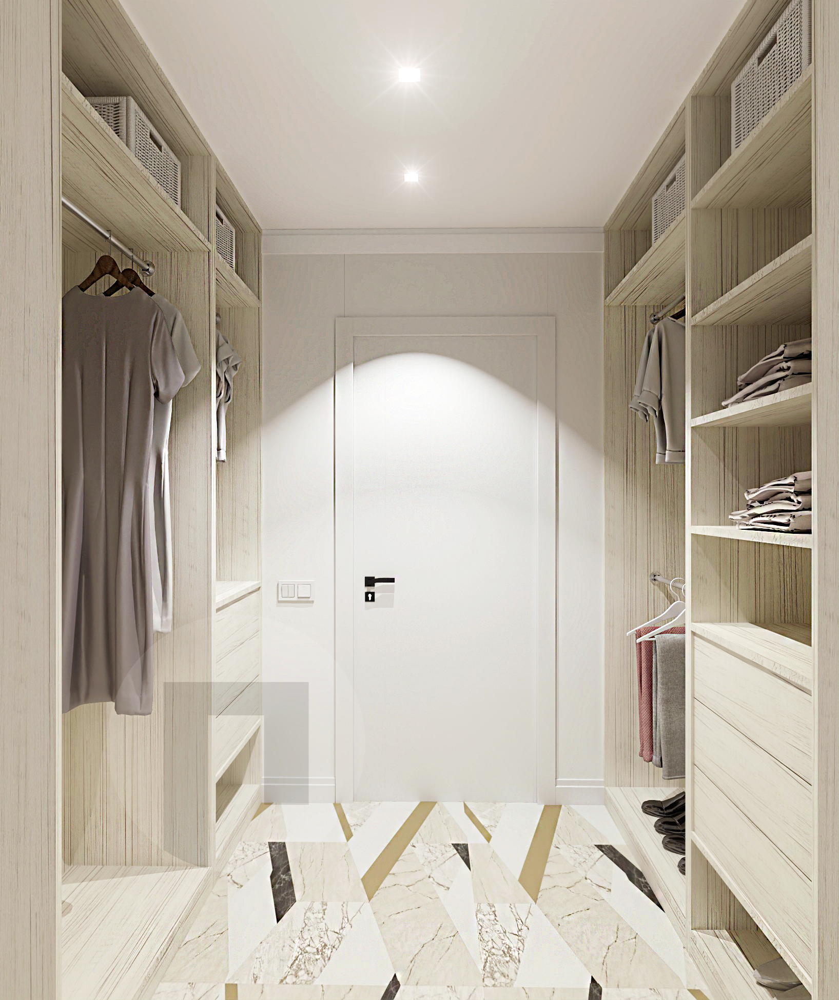 Маленькая гардеробная комната в квартире: идеи планировок и советы дизайнеров