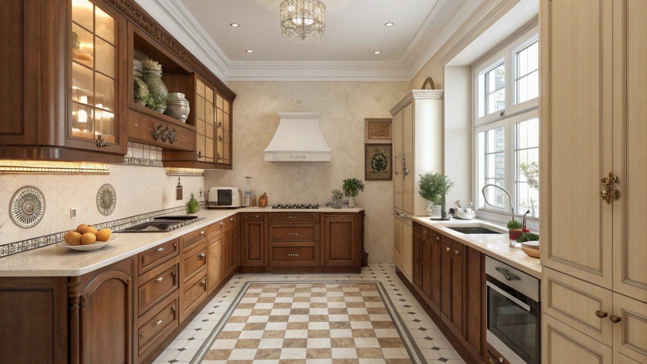 Классический стиль кухни - фото