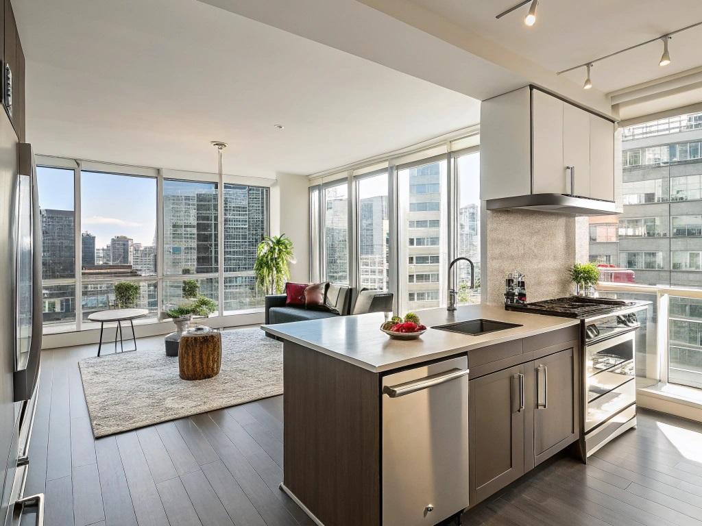 Островная кухня - фото