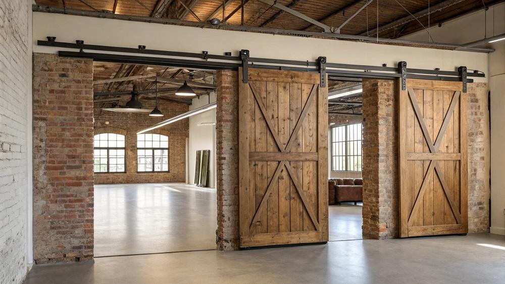 Раздвижные двери лофт - фото