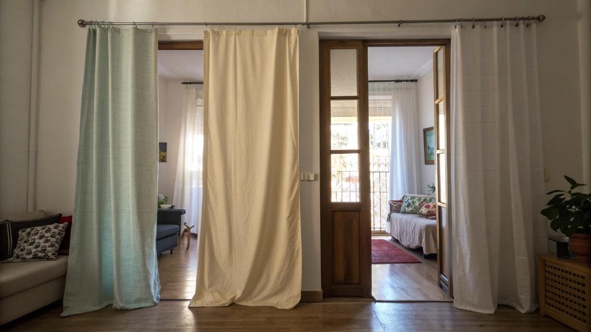 Тканевая перегородка - фото